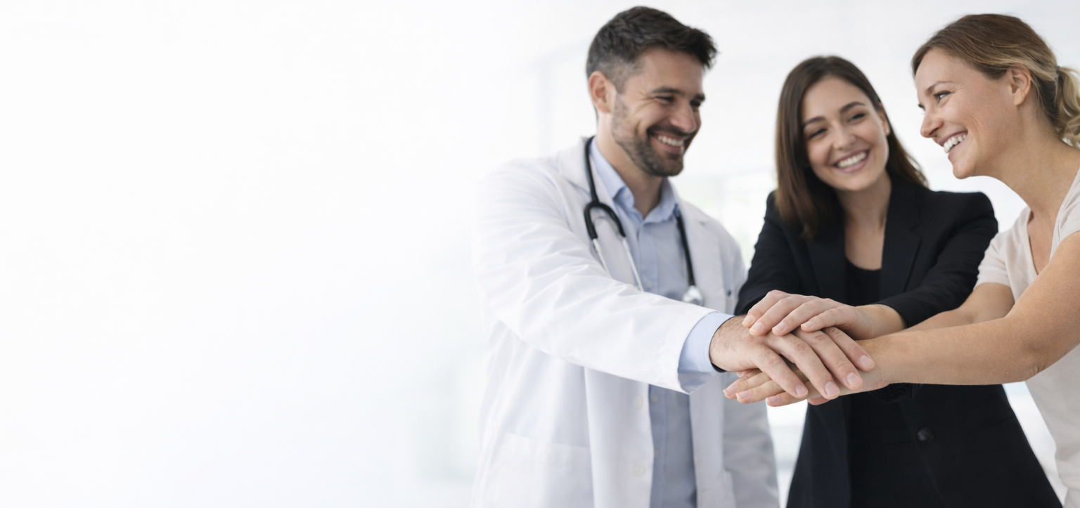 Médico e equipe